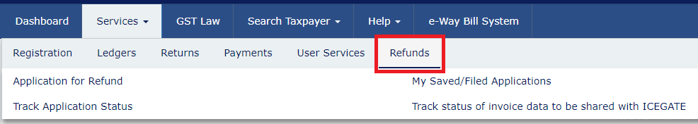 Refunds tab