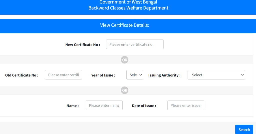 sc-st-obc-caste-certificate-status-check-in-west-bengal