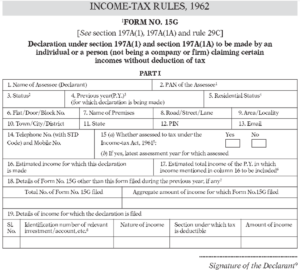 Form 15G For PF: How to Download and Fill Form 15G For PF