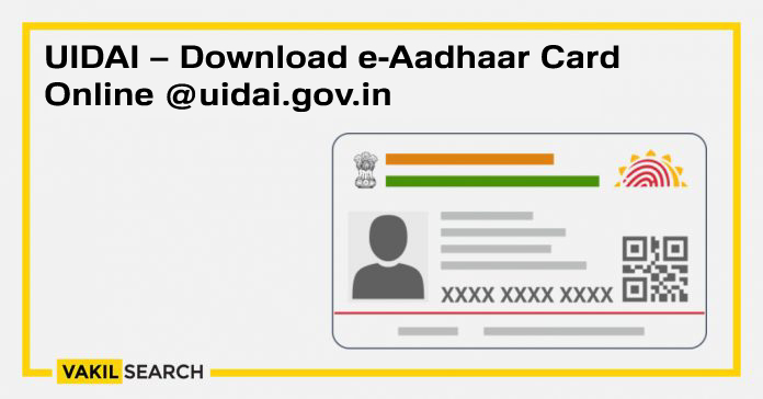 UIDAI - e-Aadhaar Card