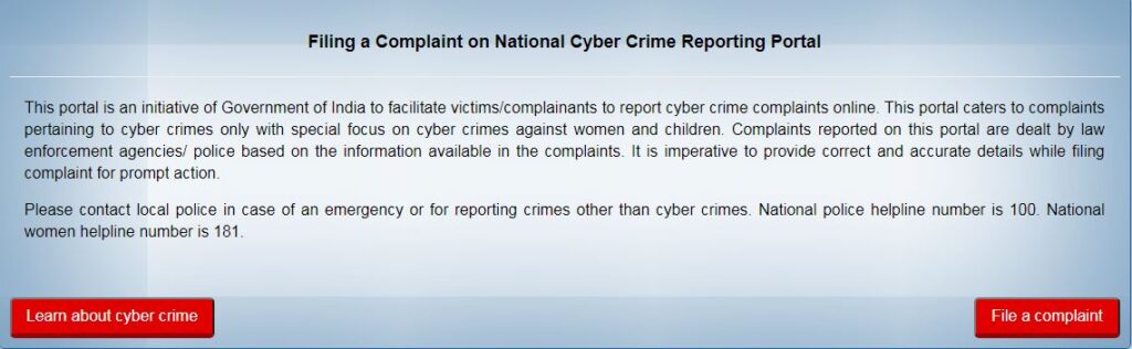 How To Register A Cyber Complaint In India 