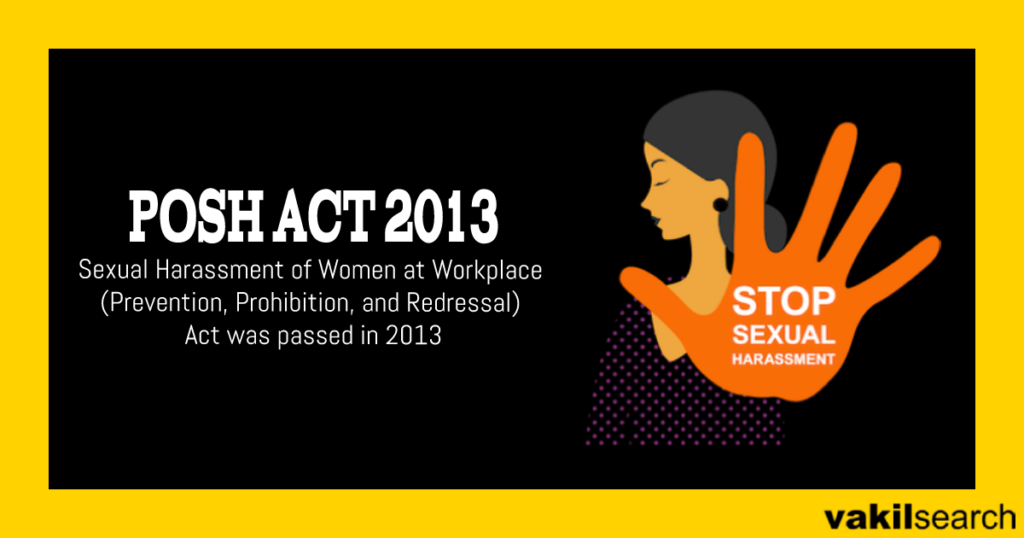 Posh Act 2013 Rules And Prevention Of Sexual Harassment At Workplace 2578