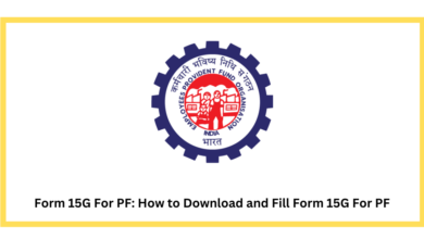 Form 15G for PF
