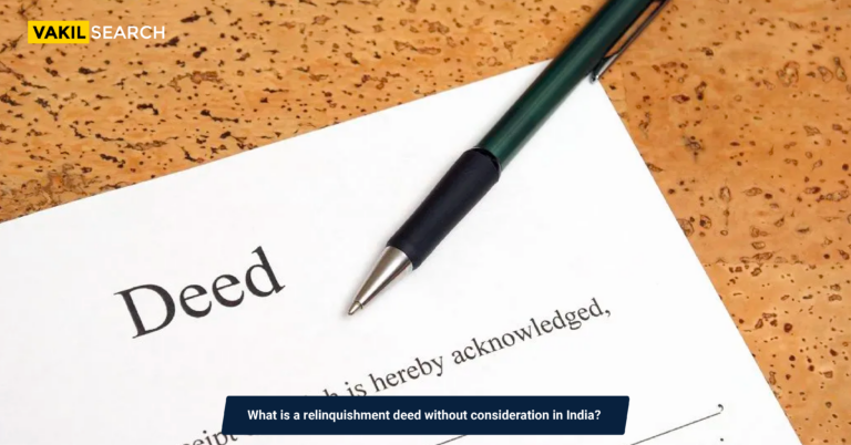 What is a relinquishment deed