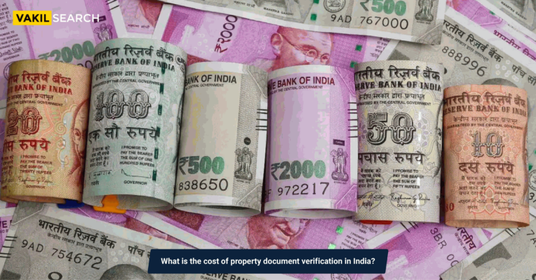 Cost of Property Document Verification in India