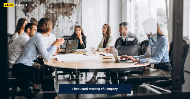 First Board Meeting of Company