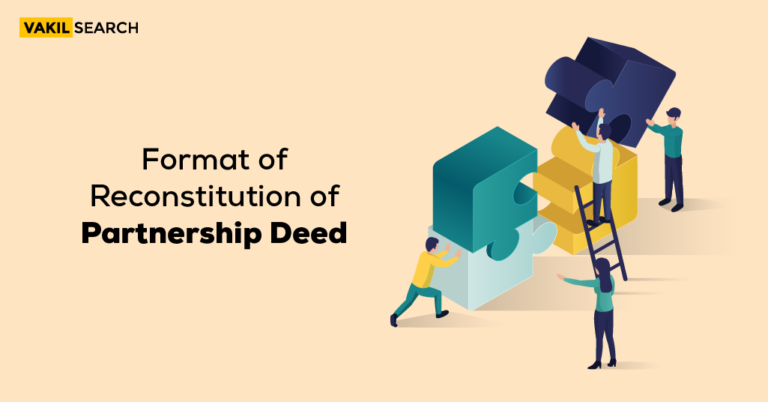 Reconstitution of Partnership Deed
